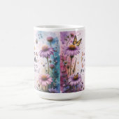 MOM Purple Echineceas Butterflies Kaffeetasse (Mittel)