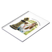 MOM Queen of my life, Golden Script Black Chess  Notizblock (Linke Seite)