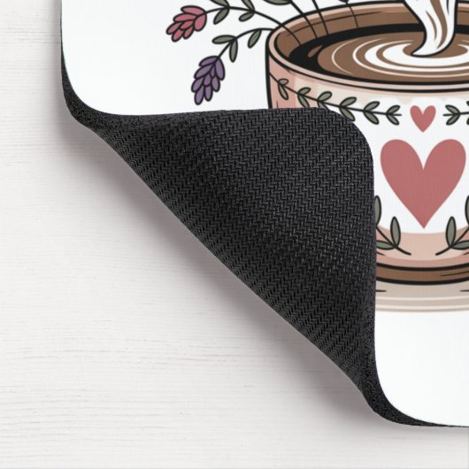 Mom Runs On Love Mousepad (Ecke)