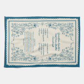 Mom’s Family Recipe Keepsake Kitchen Towel Geschirrtuch (Horizontal)