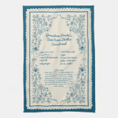 Mom’s Family Recipe Keepsake Kitchen Towel Geschirrtuch (Vertikal)