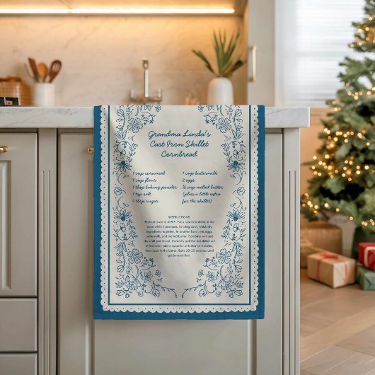 Mom’s Family Recipe Keepsake Kitchen Towel Geschirrtuch