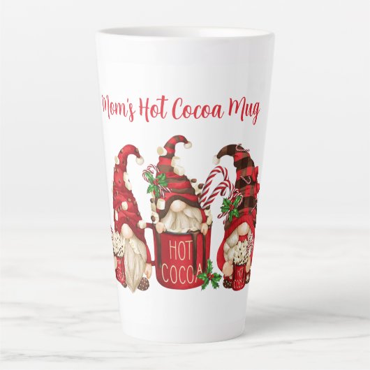 Mom’s Hot Cocoa Mug – Christmas Gnomes Milchtasse (Vorderseite)