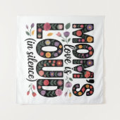 Mom’s Love Is Loud (In Silence) Wandteppich (Vorderseite (Horizontal))