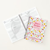 Mom’s Recipes Floral Personalized Recipe Notebook Notizblock (Innenseite)