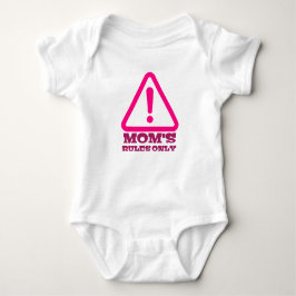 Mom’s Rules Only – Sassy New Mom Baby Apparel Baby Strampler