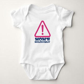 Mom’s Rules Only – Sassy New Mom Baby Apparel Baby Strampler