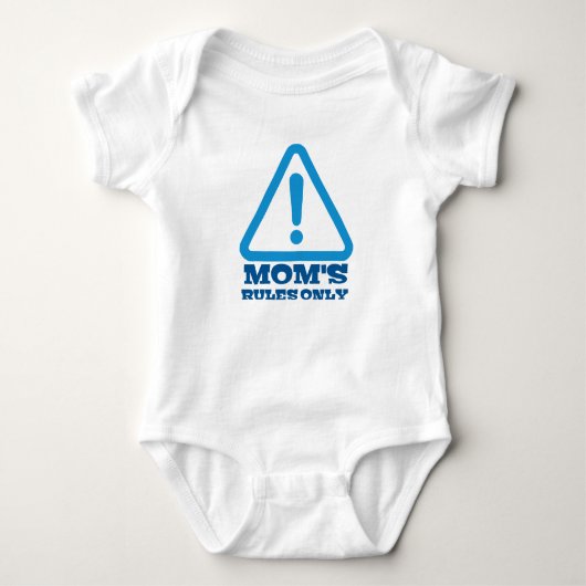 Mom’s Rules Only – Sassy New Mom Baby Apparel Baby Strampler (Vorderseite)