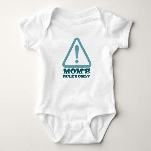 Mom’s Rules Only – Sassy New Mom Baby Apparel Baby Strampler (Vorderseite)