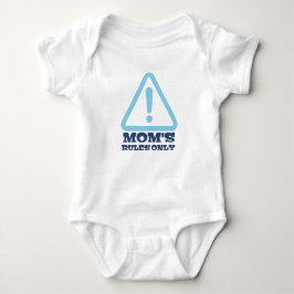 Mom’s Rules Only – Sassy New Mom Baby Apparel Strampler