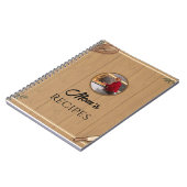 Mom’s Rustic Kitchen Recipe Layout Editable Notizblock (Linke Seite)