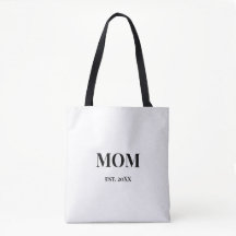 MOM Script gegr. 20XX Fett Schwarz Text Weiß