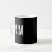 Mom Since 20xx Modern Simple Preppy Kaffeetasse (Vorderseite Links)