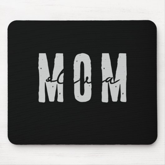 Mom Since 20xx Modern Simple Preppy  Mousepad (Vorne)