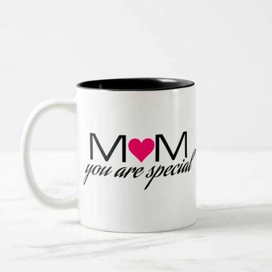 Mom Speical 1 Zweifarbige Tasse (Links)