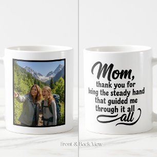 Mom Steady Hand Guided Me Brush Script 1 Foto Kaffeetasse