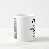 Mom Steady Hand Guided Me Brush Script 1 Foto Kaffeetasse (Mittel)