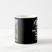 Mom Steady Hand Guided Me Script 1 Photo Black Kaffeetasse (Mittel)