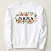 mom sweater t-shirt with flowers, minimalist desig sweatshirt (Design vorne)