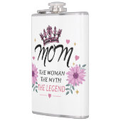 Mom The Legend Mother's Day Gift Flachmann (Links)