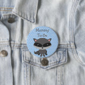 Mom To Be Button Raccoon Woodlands Theme (Beispiel)