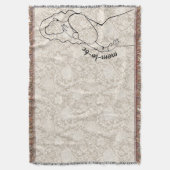 Mom-to-be Faux Lace Decke (Vorderseite Vertikal)