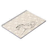 Mom-to-be Faux Lace Notizblock (Linke Seite)