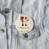 Mom to Be Little Recruit Baby Shower Button (Beispiel)