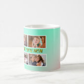 Mom Tribute 4-Photo Pastel Memory Kaffeetasse (VorderseiteRechts)