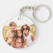 Mom we love you photo hearts pink red mothers day schlüsselanhänger (Rückseite)