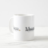 Mom wir lieben dich Black Script Kaffeetasse (Vorderseite Links)
