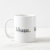 Mom wir lieben dich Black Script Kaffeetasse (Links)