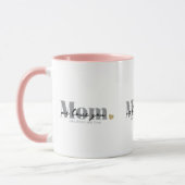 Mom wir lieben dich Black Script Tasse (Links)