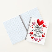 "Mom, You Are Everything in my life" Notebook  Notizblock (Innenseite)