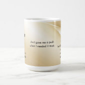 Mom You Held My Hand Quote Mug Gold Kaffeetasse (Mittel)