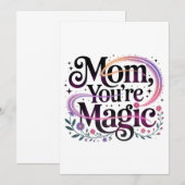 Mom, You’re Magic Einladung (Vorne/Hinten)