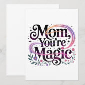 Mom, You’re Magic Einladung (Vorne/Hinten)