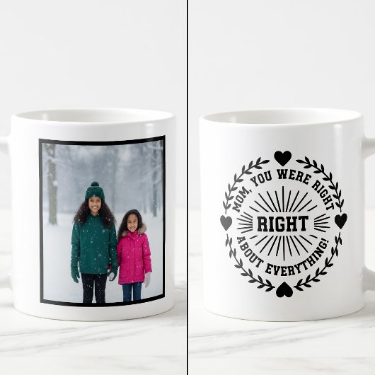 Mom You Were Right Funny 1 Photo Keepsake Kaffeetasse