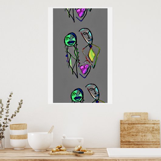 MoMa & Dada Poster (Küche)