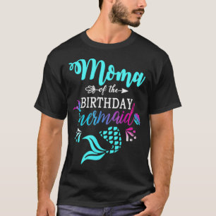 Moma der Geburtstagsmatching-Familie der Meerjungf T-Shirt