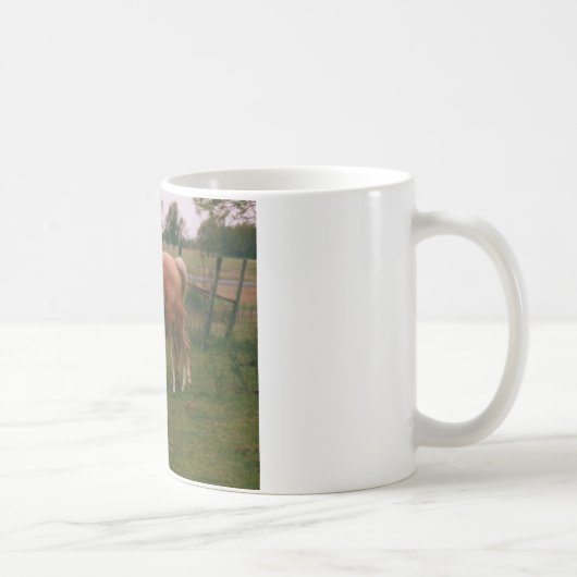 Moma Pferd und Babypferd Kaffeetasse (Rechts)