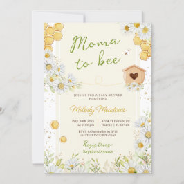 Moma to Bee Honeybee Wildblume Yellow Baby Shower Einladung