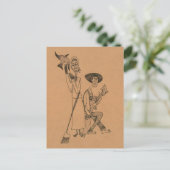 Momas Black Crow-Blues Postkarte (Stehend Vorderseite)