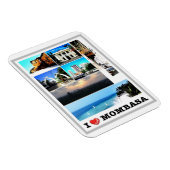 Mombasa - Kenia - I Liebe - Magnet (Rechte Seite)