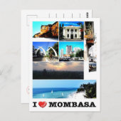 Mombasa - Kenia - I Liebe - Postkarte (Vorne/Hinten)