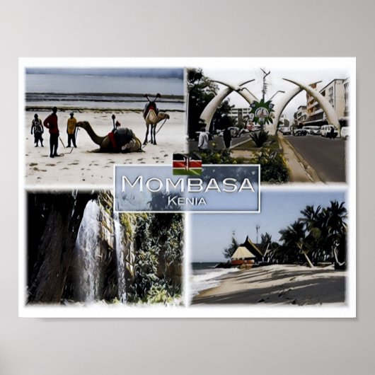 Mombasa - Kenia - Mosaik - Poster (Vorne)