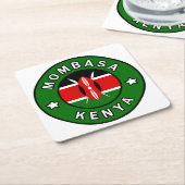 Mombasa Kenia Rechteckiger Pappuntersetzer (angewinkelt)