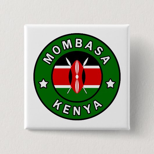 Mombasa Kenya Button (Vorderseite)