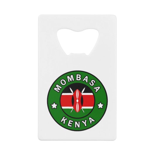 Mombasa Kenya Geldbeutel Flaschenöffner (Vorderseite)