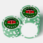 Mombasa Kenya Pokerchips (Stapel)